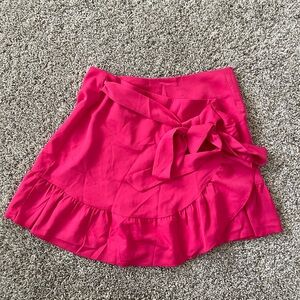 Pink Wrap Skirt